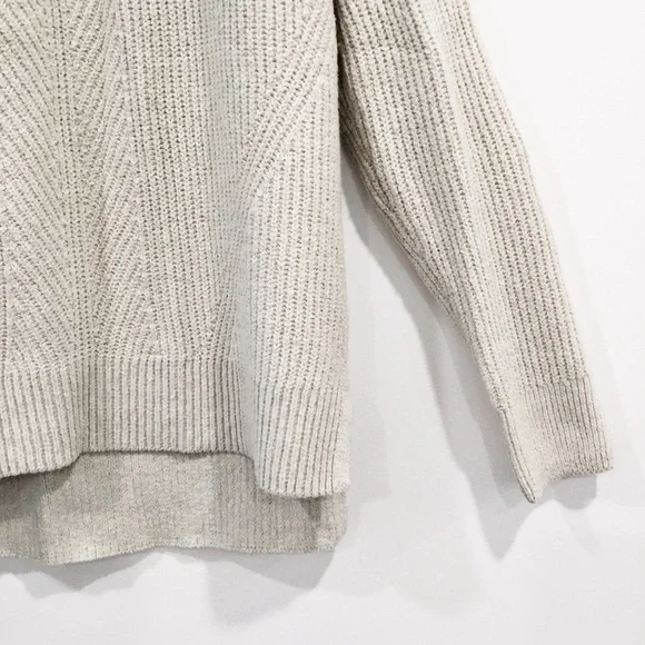 Denver Hayes Women's Neutral Beige Knit Casual Mockneck Sweater Sz L - Picture 3 of 7